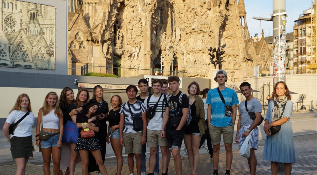 2.g spansk-elever på udveksling til Badalona